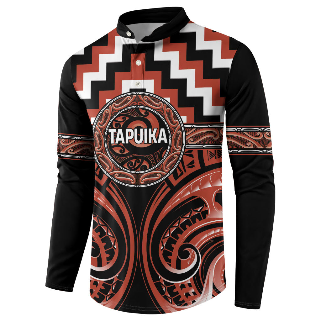 Aotearoa Tapuika Personalised Button Sweatshirt Maori Iwi Poutama Puhoro Tattoo