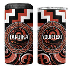 Aotearoa Tapuika Personalised 4 in 1 Can Cooler Tumbler Maori Iwi Poutama Puhoro Tattoo