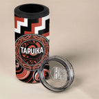 Aotearoa Tapuika Personalised 4 in 1 Can Cooler Tumbler Maori Iwi Poutama Puhoro Tattoo