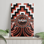 Aotearoa Tapuika Canvas Wall Art Maori Iwi Poutama Puhoro Tattoo