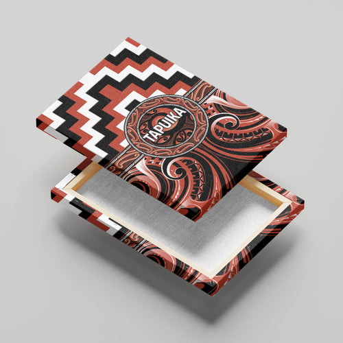 Aotearoa Tapuika Canvas Wall Art Maori Iwi Poutama Puhoro Tattoo
