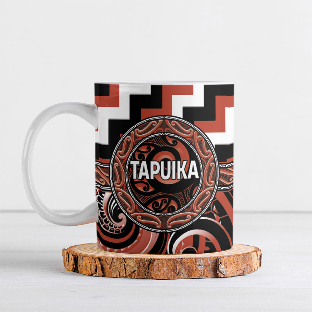 Aotearoa Tapuika Personalised Ceramic Mug Maori Iwi Poutama Puhoro Tattoo
