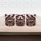Aotearoa Tapuika Personalised Ceramic Mug Maori Iwi Poutama Puhoro Tattoo