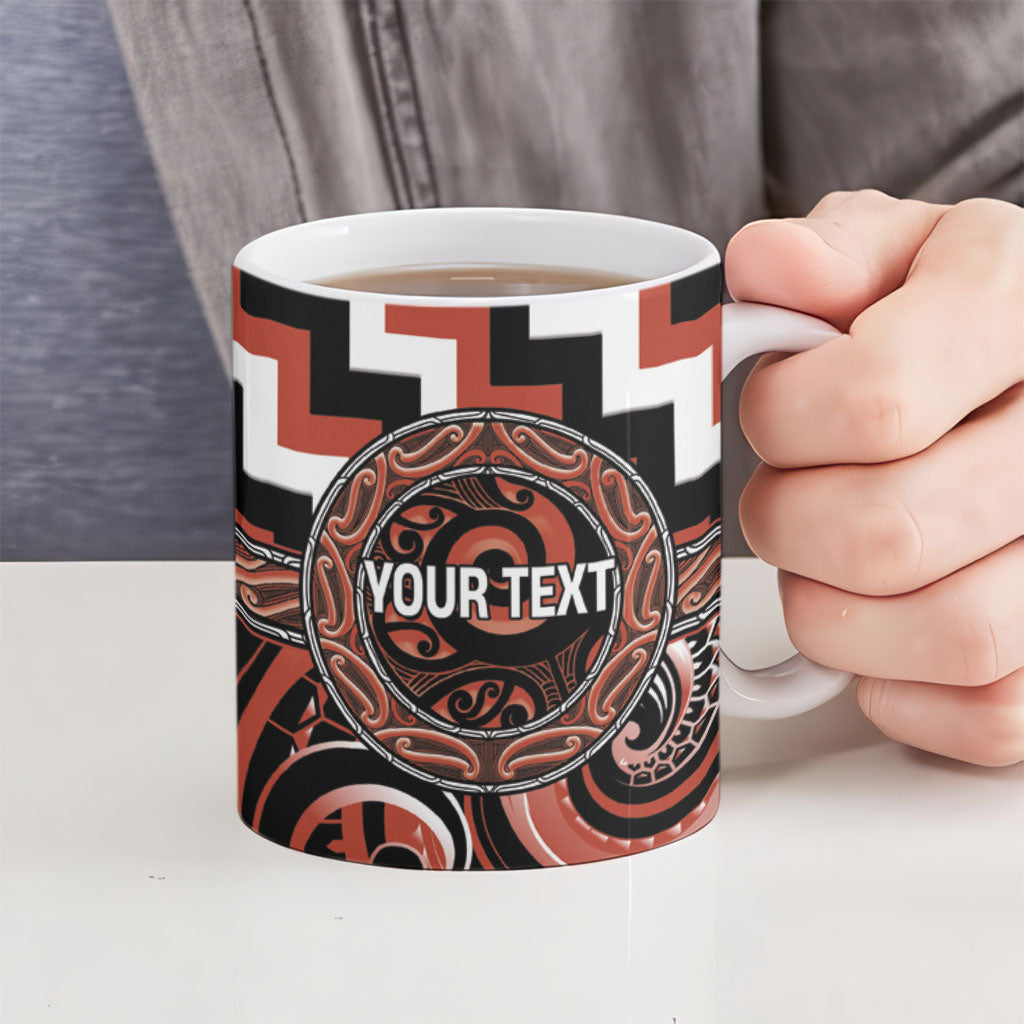 Aotearoa Tapuika Personalised Ceramic Mug Maori Iwi Poutama Puhoro Tattoo