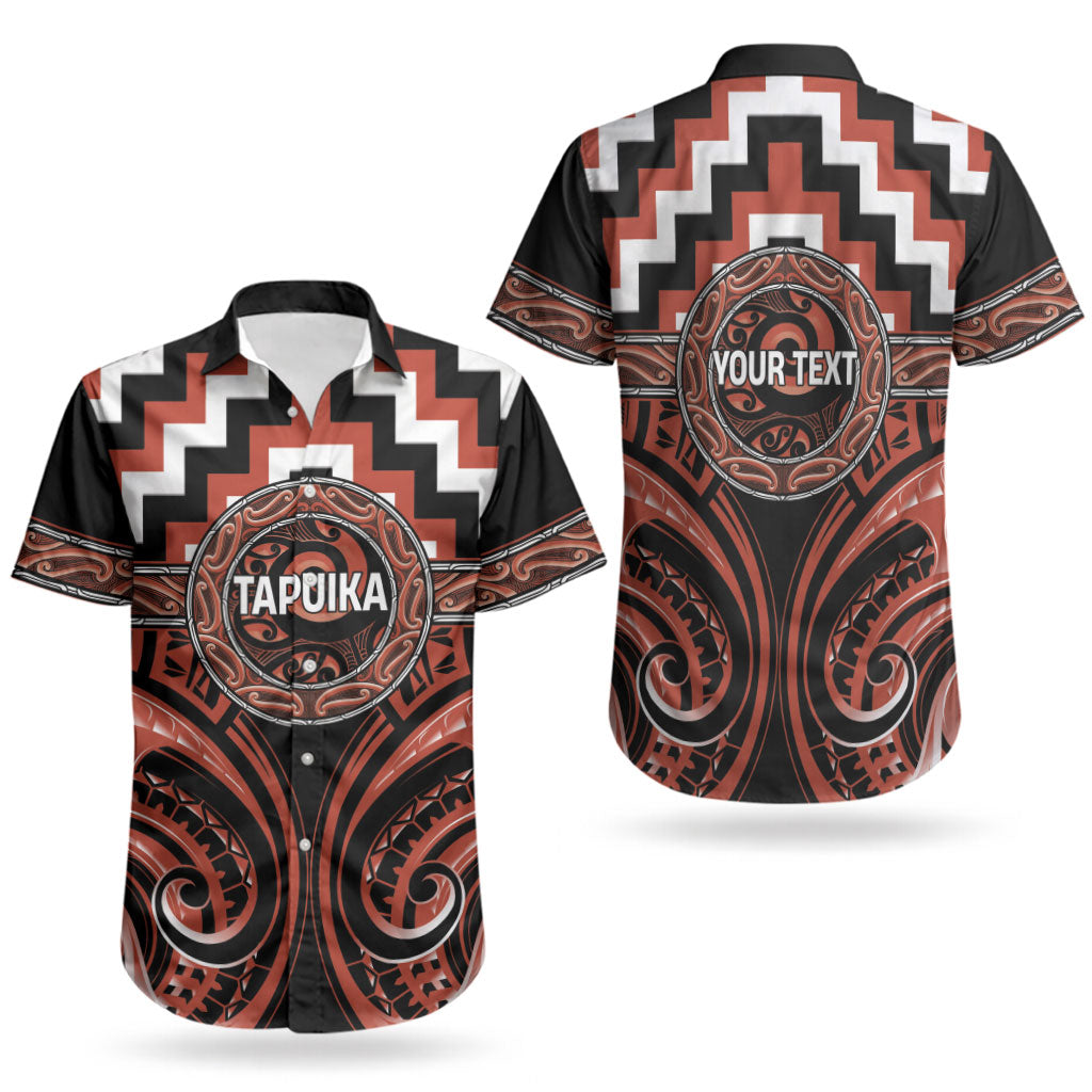 Aotearoa Tapuika Personalised Couples Matching Short Sleeve Bodycon Dress and Hawaiian Shirt Maori Iwi Poutama Puhoro Tattoo