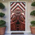 Aotearoa Tapuika Personalised Door Cover Maori Iwi Poutama Puhoro Tattoo