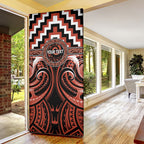 Aotearoa Tapuika Personalised Door Cover Maori Iwi Poutama Puhoro Tattoo