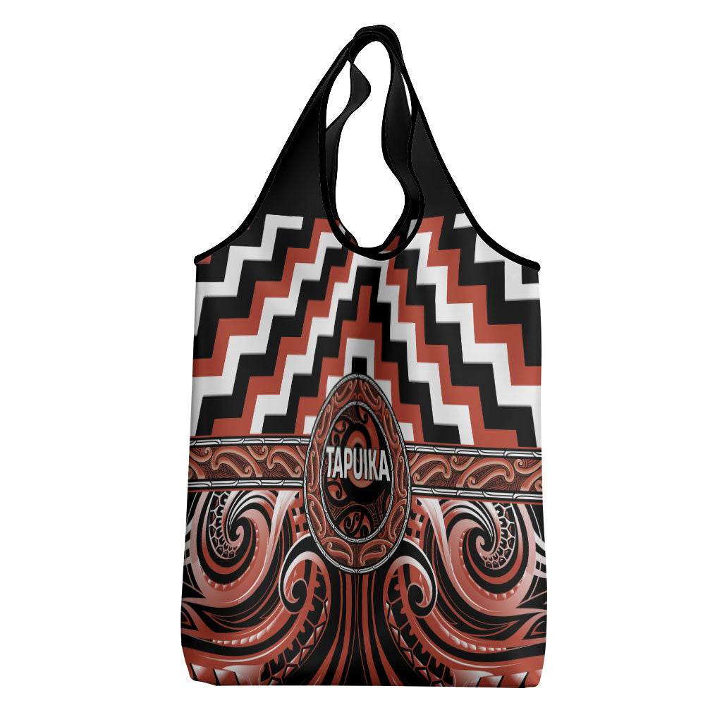 Aotearoa Tapuika Grocery Bag Maori Iwi Poutama Puhoro Tattoo
