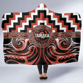 Aotearoa Tapuika Hooded Blanket Maori Iwi Poutama Puhoro Tattoo