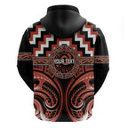 Aotearoa Tapuika Personalised Hoodie Maori Iwi Poutama Puhoro Tattoo
