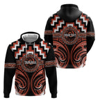 Aotearoa Tapuika Personalised Hoodie Maori Iwi Poutama Puhoro Tattoo