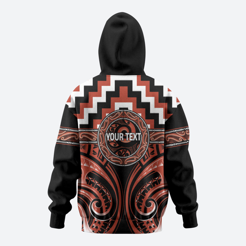 Aotearoa Tapuika Personalised Hoodie Maori Iwi Poutama Puhoro Tattoo