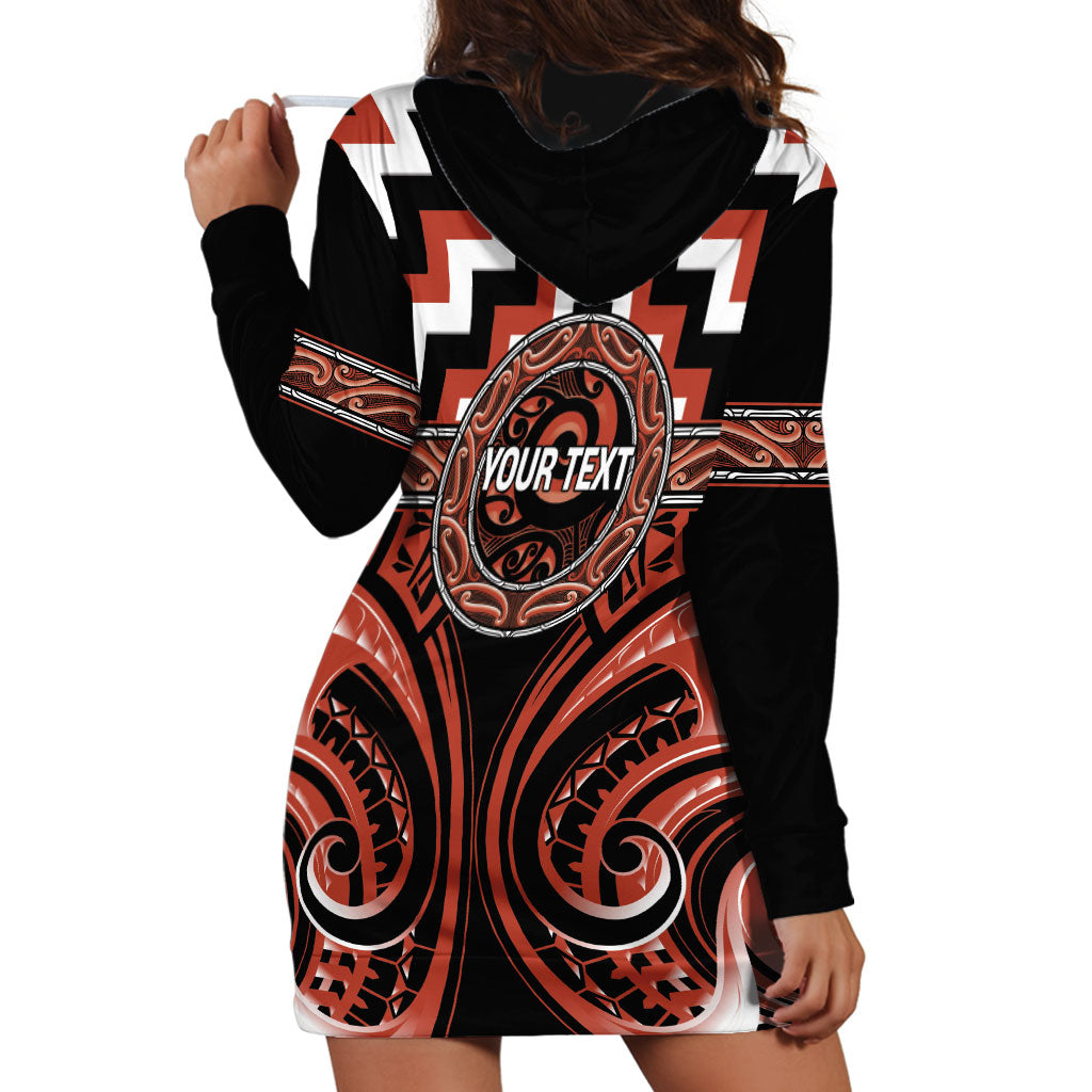 Aotearoa Tapuika Personalised Hoodie Dress Maori Iwi Poutama Puhoro Tattoo