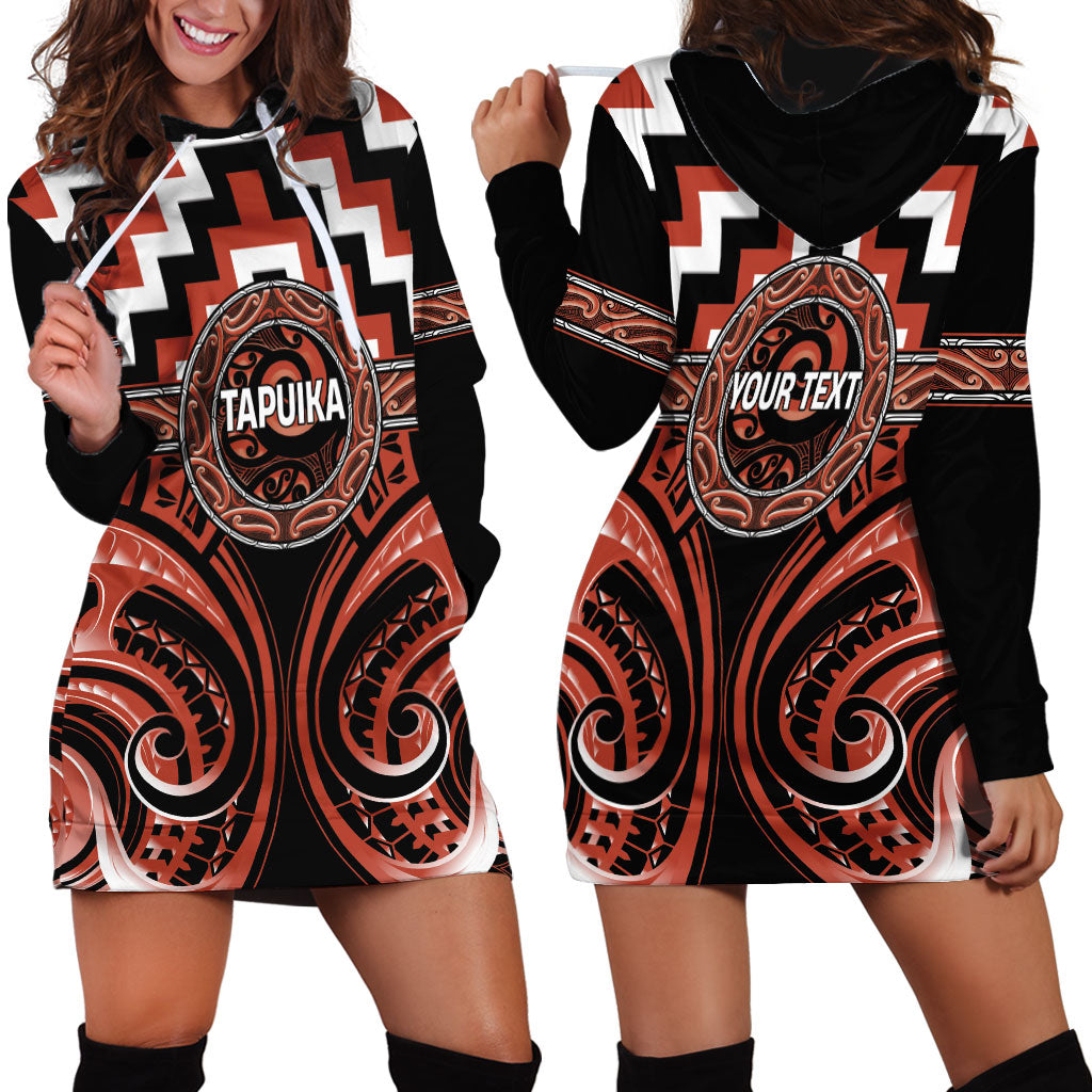 Aotearoa Tapuika Personalised Hoodie Dress Maori Iwi Poutama Puhoro Tattoo