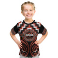 Aotearoa Tapuika Personalised Kid T Shirt Maori Iwi Poutama Puhoro Tattoo