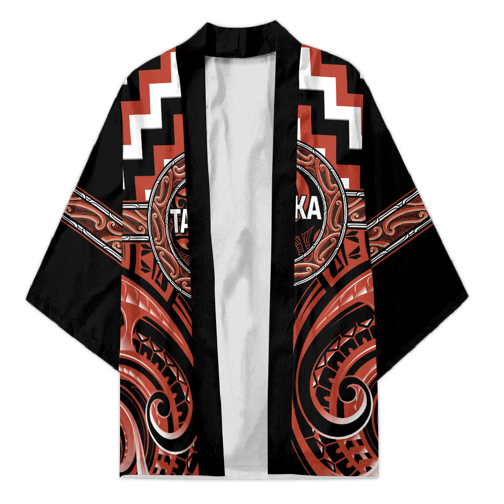 Aotearoa Tapuika Personalised Kimono Maori Iwi Poutama Puhoro Tattoo