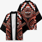 Aotearoa Tapuika Personalised Kimono Maori Iwi Poutama Puhoro Tattoo