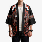 Aotearoa Tapuika Personalised Kimono Maori Iwi Poutama Puhoro Tattoo