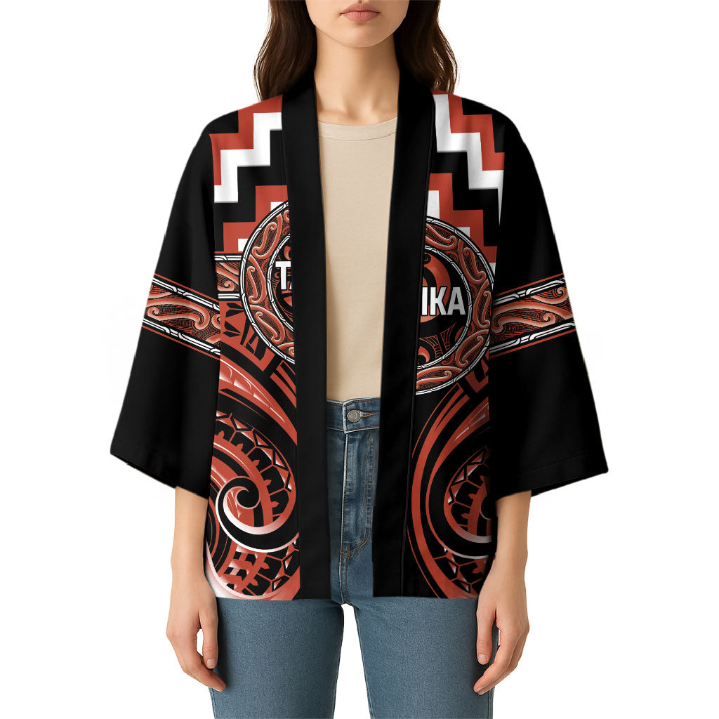 Aotearoa Tapuika Personalised Kimono Maori Iwi Poutama Puhoro Tattoo