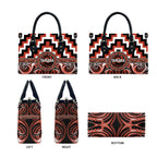 Aotearoa Tapuika Leather Bag Maori Iwi Poutama Puhoro Tattoo