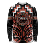 Aotearoa Tapuika Personalised Long Sleeve Shirt Maori Iwi Poutama Puhoro Tattoo