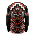 Aotearoa Tapuika Personalised Long Sleeve Shirt Maori Iwi Poutama Puhoro Tattoo