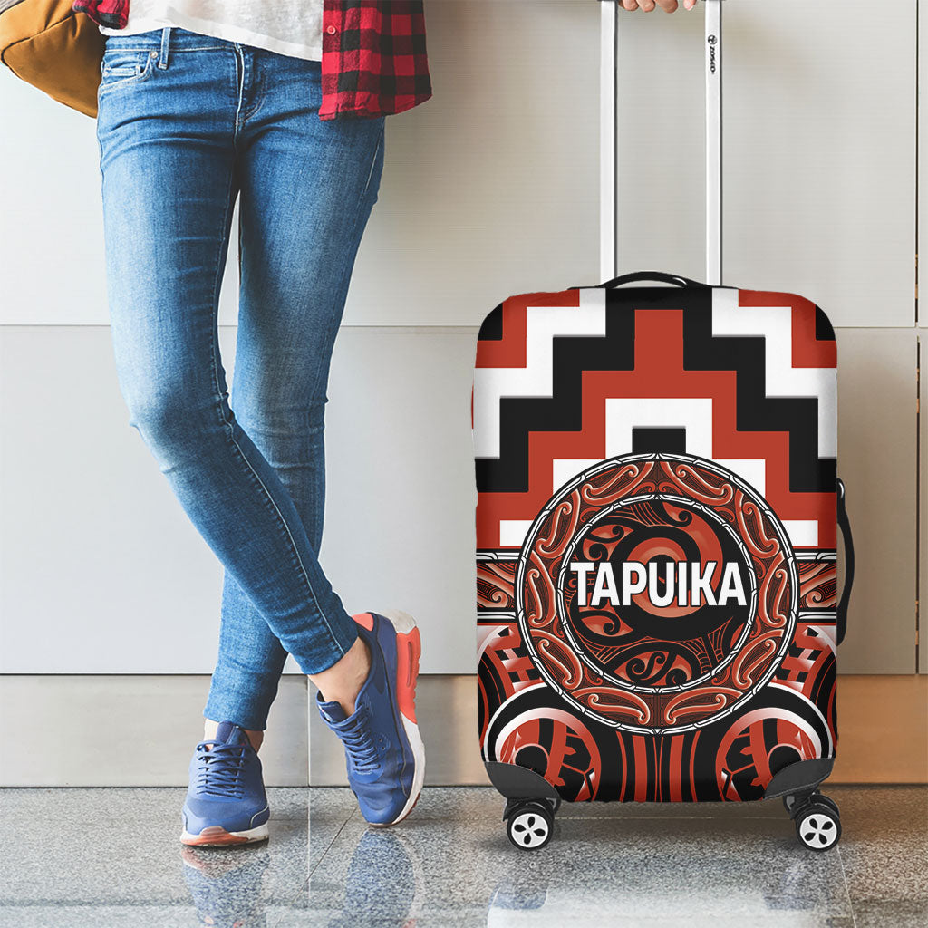 Aotearoa Tapuika Luggage Cover Maori Iwi Poutama Puhoro Tattoo