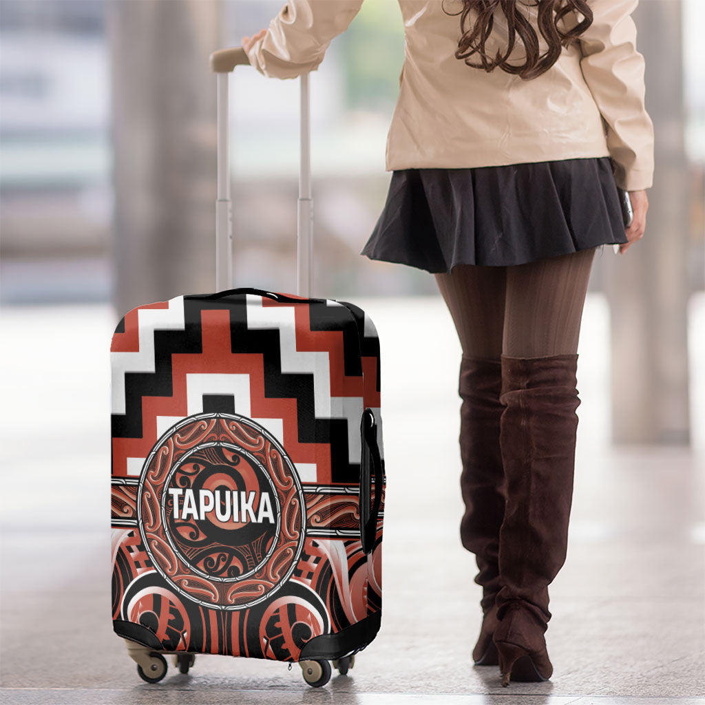 Aotearoa Tapuika Luggage Cover Maori Iwi Poutama Puhoro Tattoo