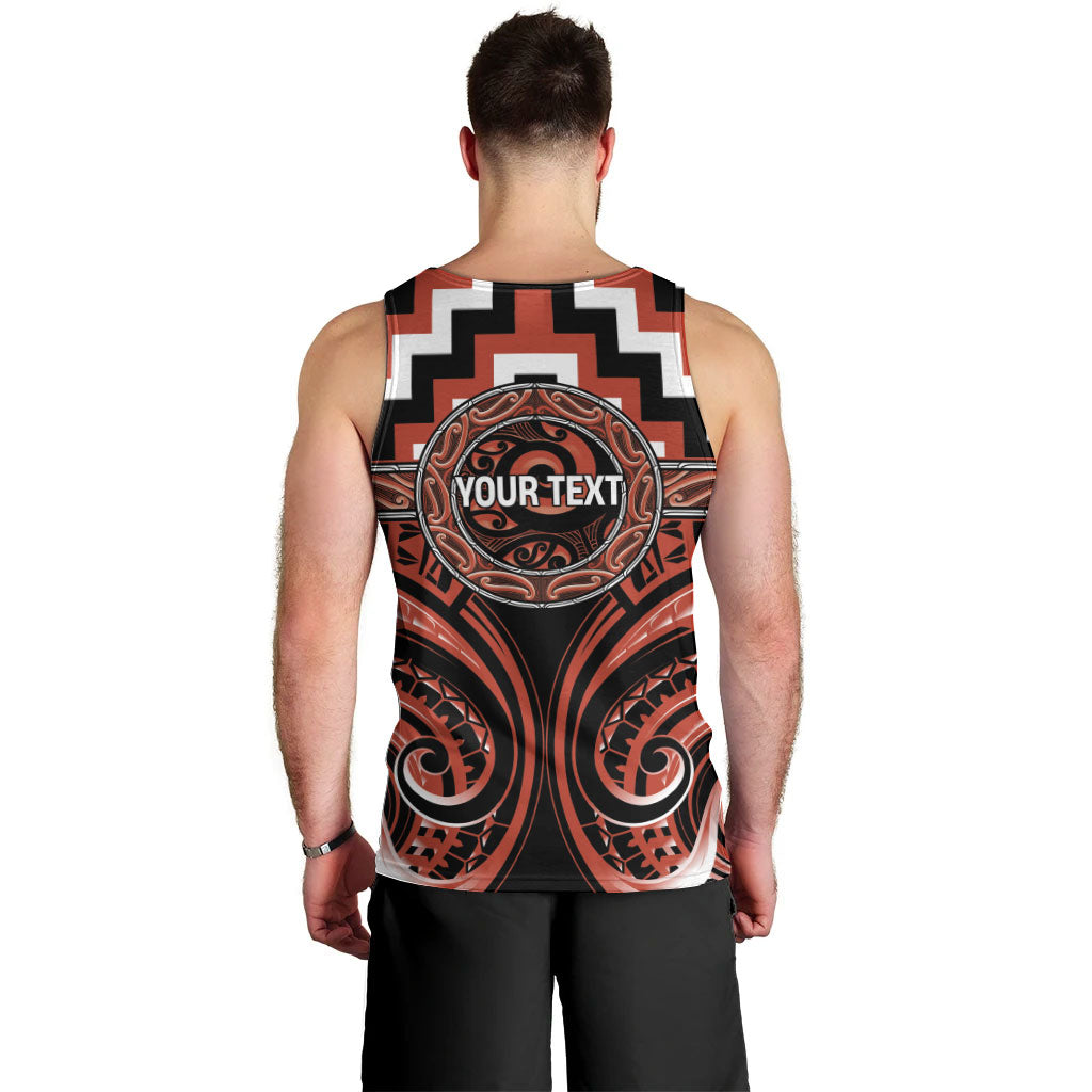 Aotearoa Tapuika Personalised Men Tank Top Maori Iwi Poutama Puhoro Tattoo