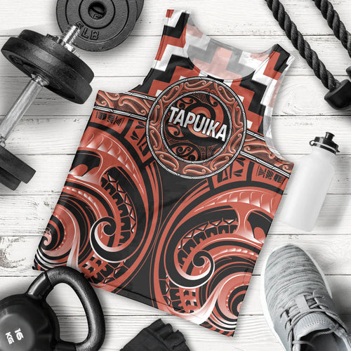 Aotearoa Tapuika Personalised Men Tank Top Maori Iwi Poutama Puhoro Tattoo