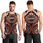 Aotearoa Tapuika Personalised Men Tank Top Maori Iwi Poutama Puhoro Tattoo