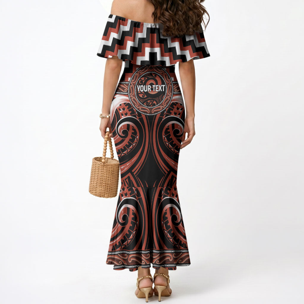 Aotearoa Tapuika Personalised Mermaid Dress Maori Iwi Poutama Puhoro Tattoo