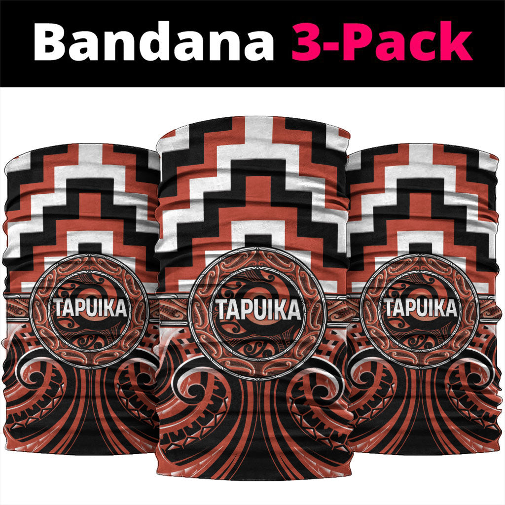 Aotearoa Tapuika Neck Gaiter Maori Iwi Poutama Puhoro Tattoo