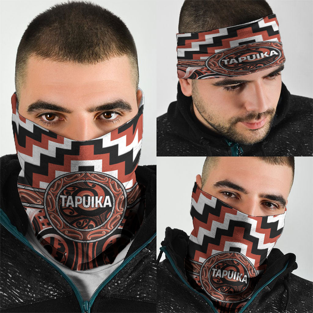 Aotearoa Tapuika Neck Gaiter Maori Iwi Poutama Puhoro Tattoo