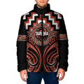 Aotearoa Tapuika Personalised Padded Jacket Maori Iwi Poutama Puhoro Tattoo