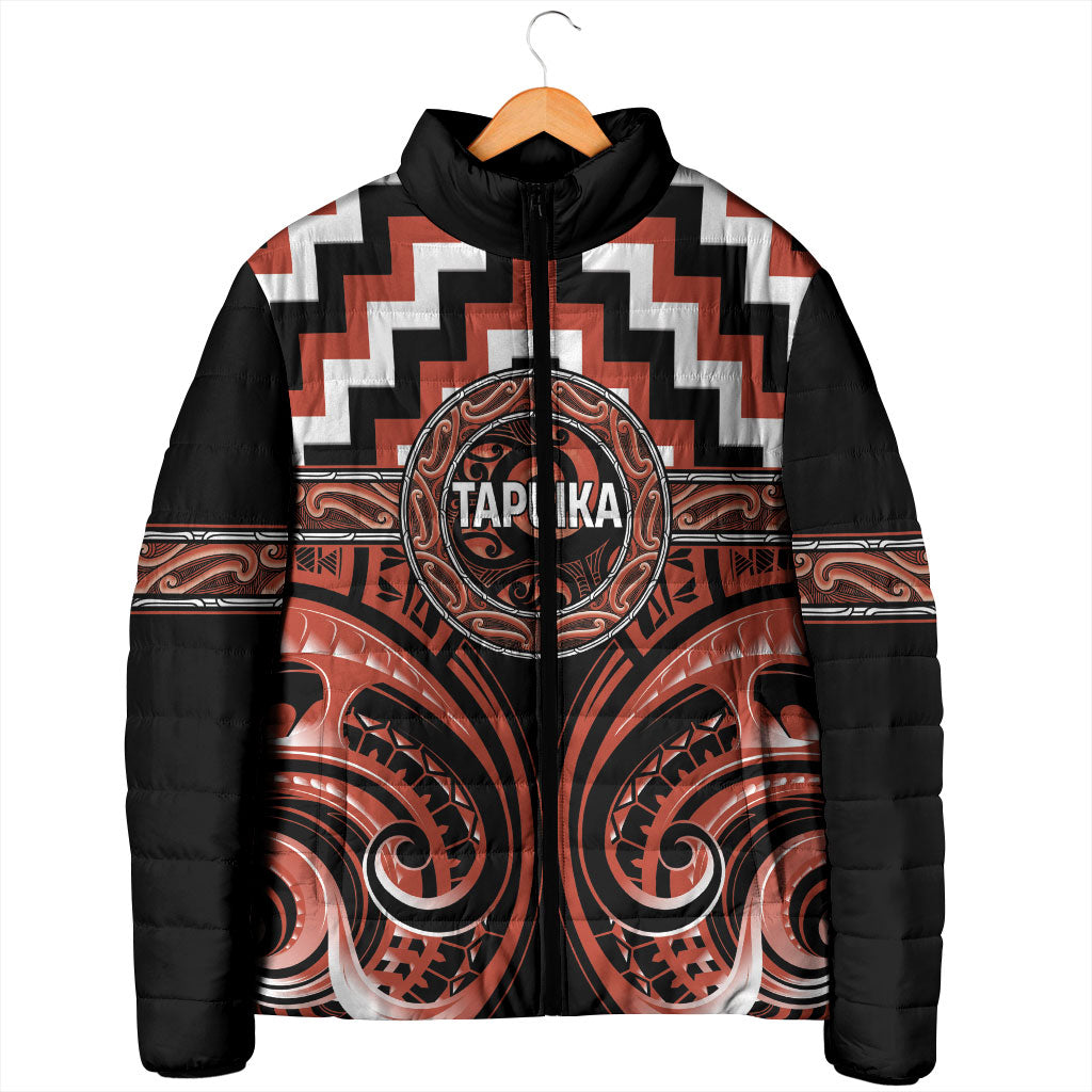 Aotearoa Tapuika Personalised Padded Jacket Maori Iwi Poutama Puhoro Tattoo