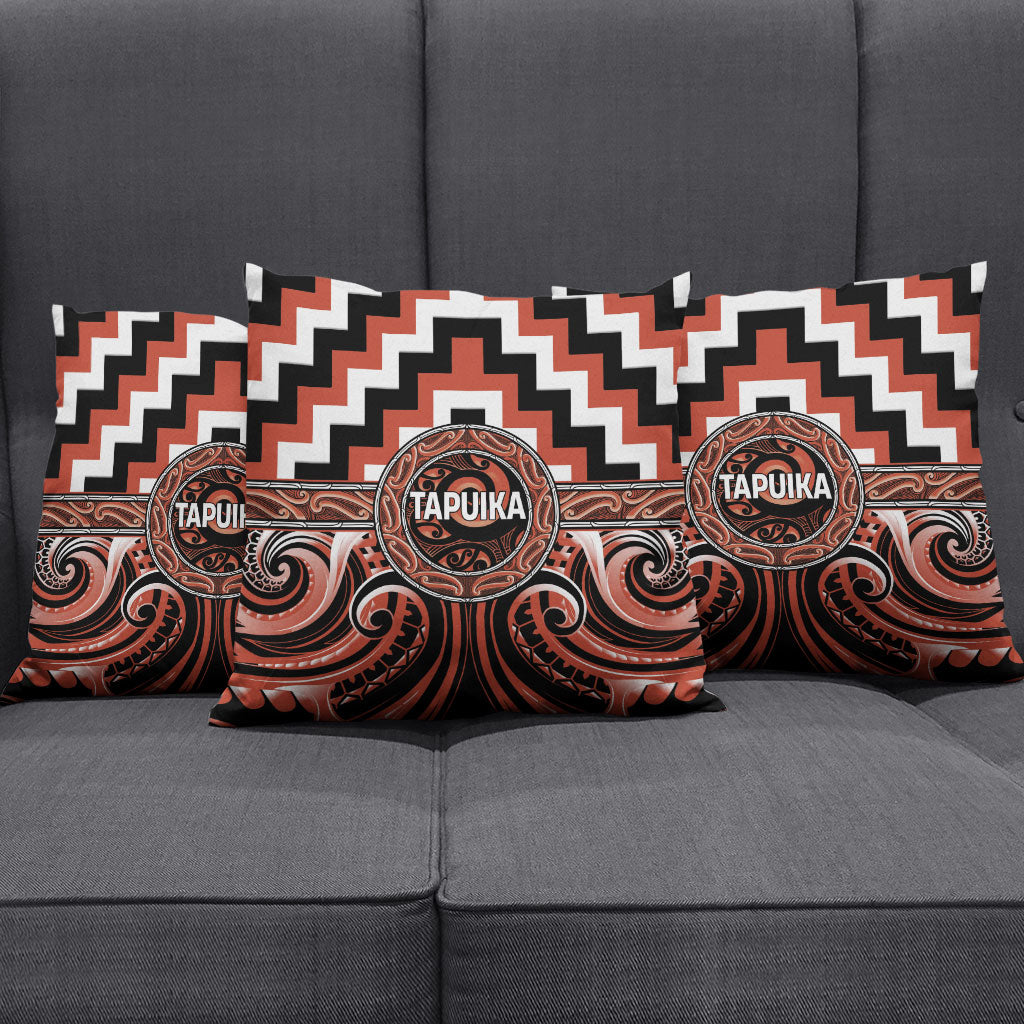 Aotearoa Tapuika Pillow Cover Maori Iwi Poutama Puhoro Tattoo