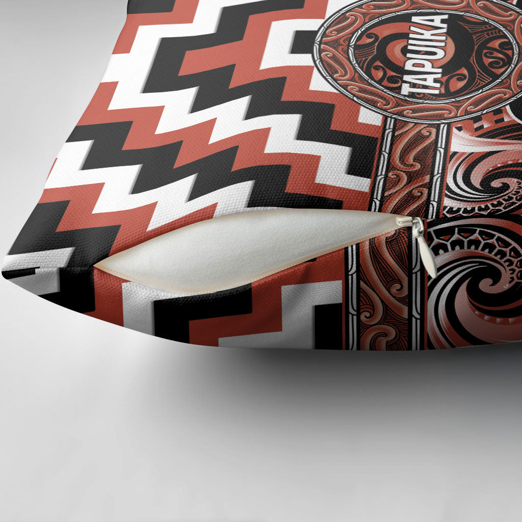Aotearoa Tapuika Pillow Cover Maori Iwi Poutama Puhoro Tattoo