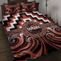 Aotearoa Tapuika Quilt Bed Set Maori Iwi Poutama Puhoro Tattoo