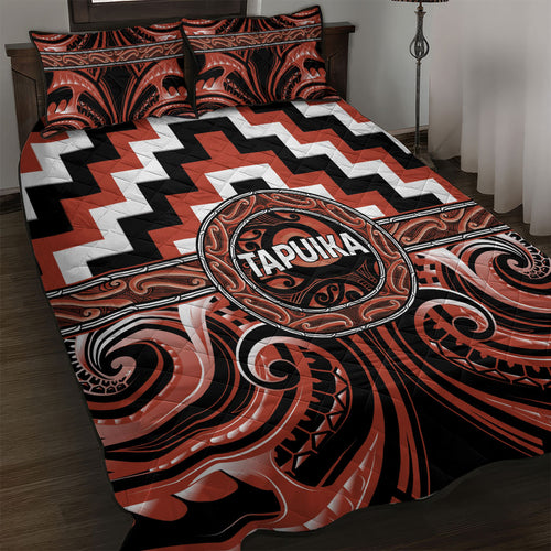 Aotearoa Tapuika Quilt Bed Set Maori Iwi Poutama Puhoro Tattoo