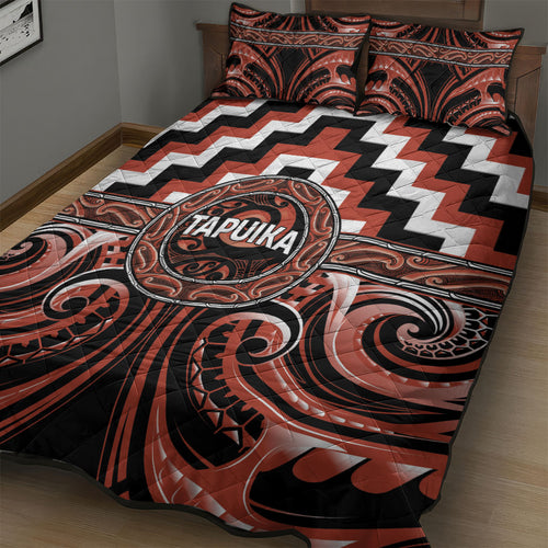 Aotearoa Tapuika Quilt Bed Set Maori Iwi Poutama Puhoro Tattoo