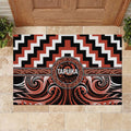 Aotearoa Tapuika Rubber Doormat Maori Iwi Poutama Puhoro Tattoo