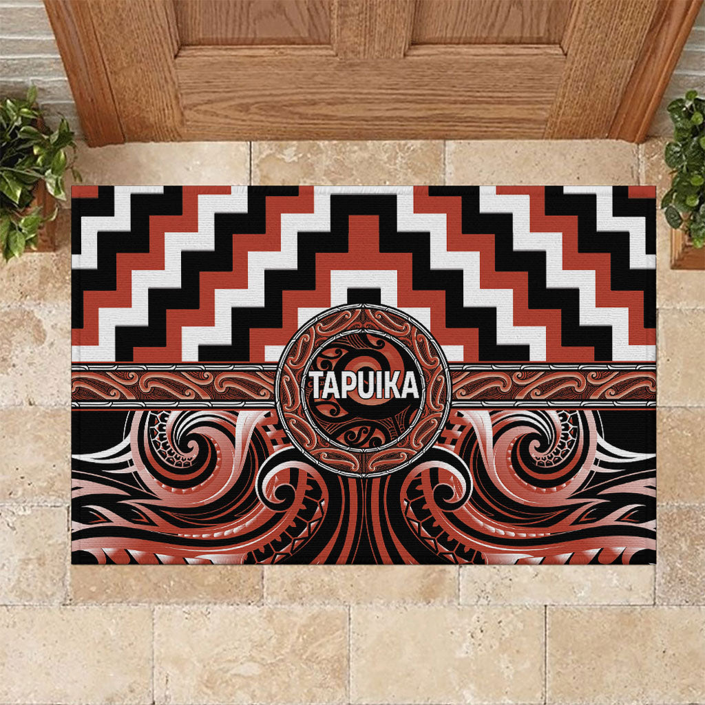Aotearoa Tapuika Rubber Doormat Maori Iwi Poutama Puhoro Tattoo