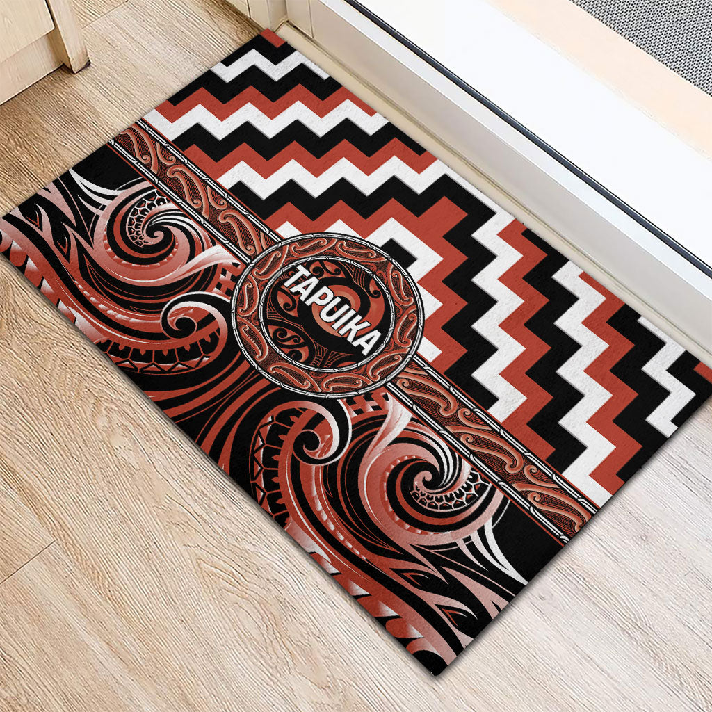 Aotearoa Tapuika Rubber Doormat Maori Iwi Poutama Puhoro Tattoo