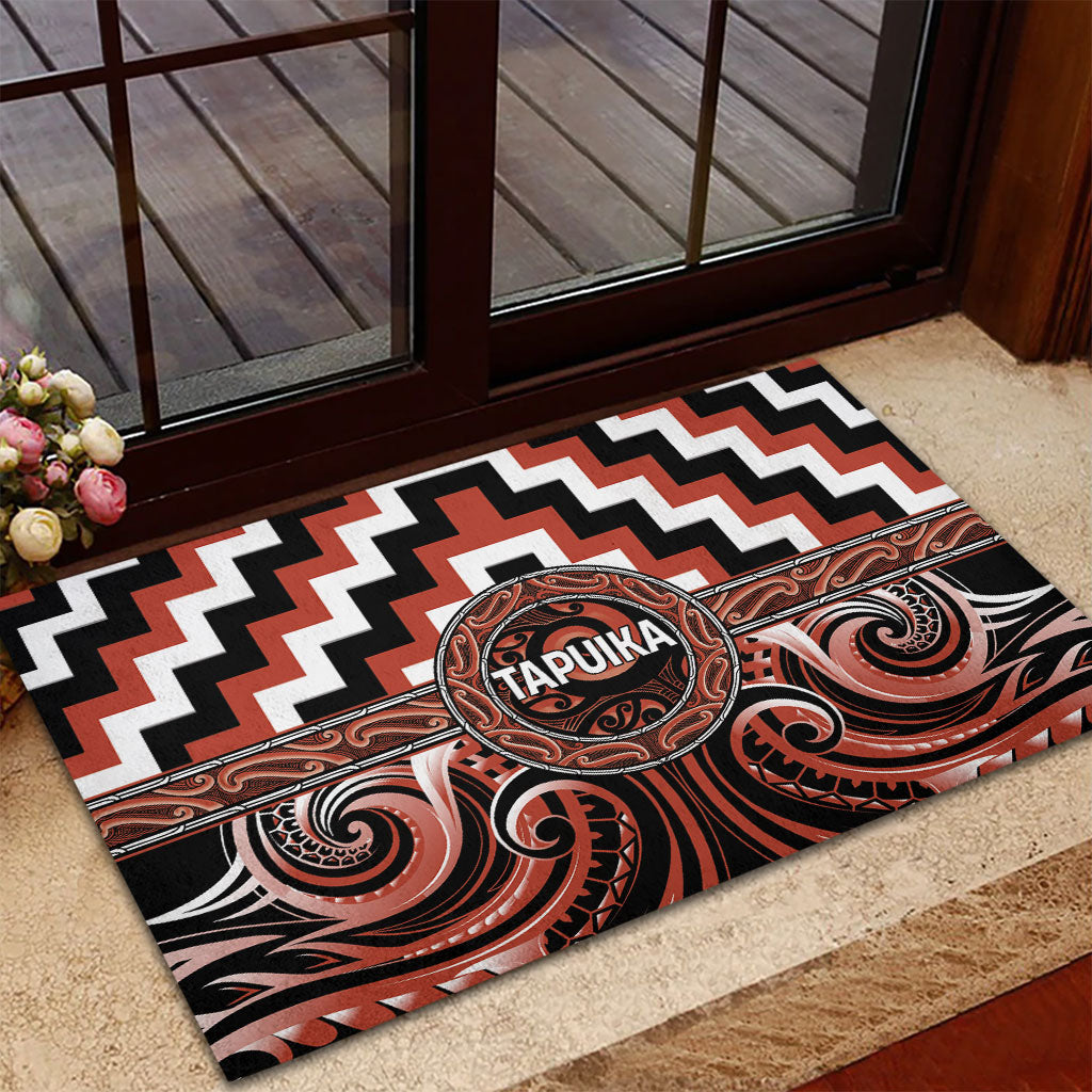 Aotearoa Tapuika Rubber Doormat Maori Iwi Poutama Puhoro Tattoo