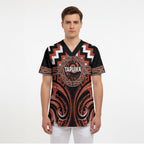 Aotearoa Tapuika Personalised Scrub Top Maori Iwi Poutama Puhoro Tattoo