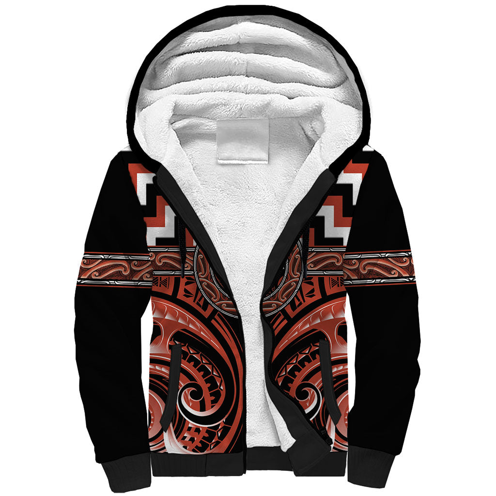 Aotearoa Tapuika Personalised Sherpa Hoodie Maori Iwi Poutama Puhoro Tattoo