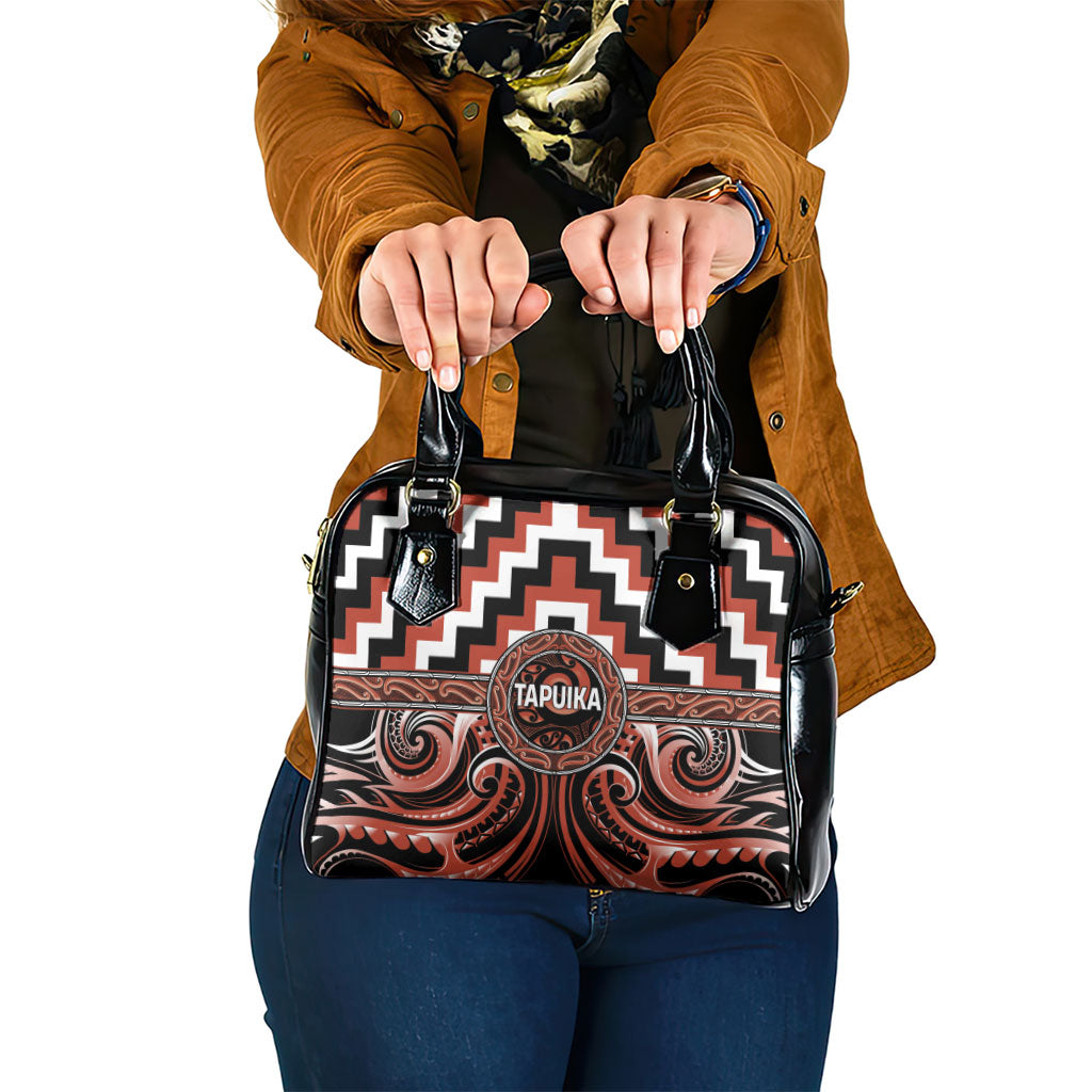 Aotearoa Tapuika Shoulder Handbag Maori Iwi Poutama Puhoro Tattoo