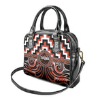 Aotearoa Tapuika Shoulder Handbag Maori Iwi Poutama Puhoro Tattoo