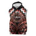 Aotearoa Tapuika Personalised Sleeveless Hoodie Maori Iwi Poutama Puhoro Tattoo